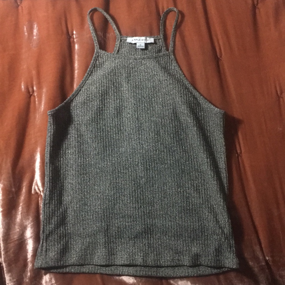 Tan/grey Top
